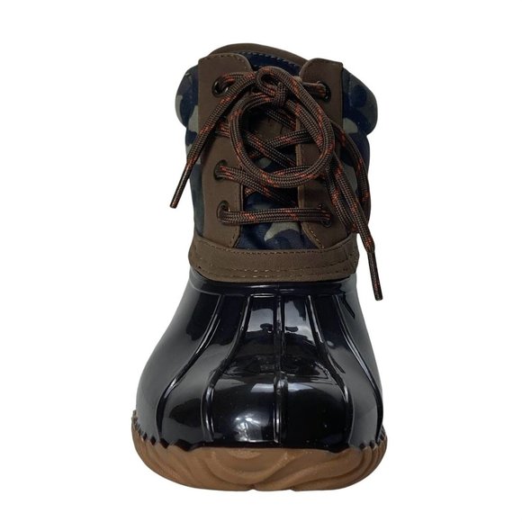 TOMMY HILFIGER Rain Boot camouflage Harvet Brown 6M women - Picture 3 of 11